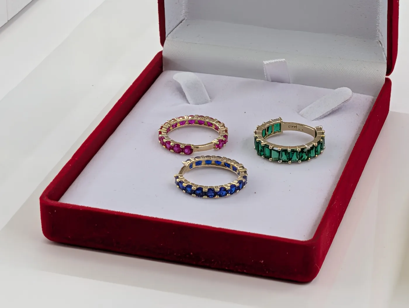 Gemstone Eternity Bands